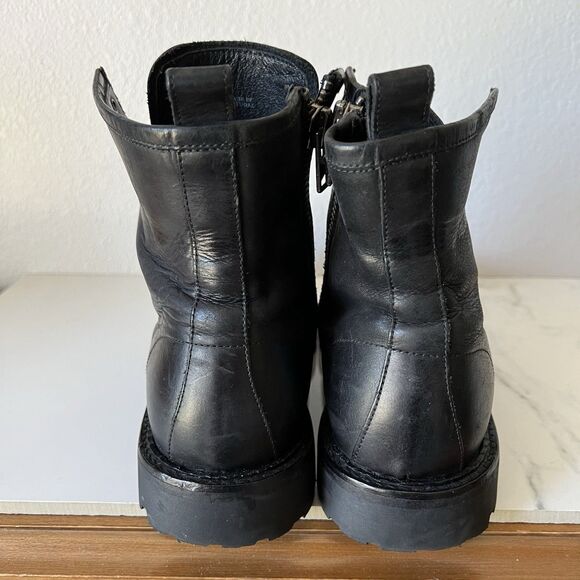 ALLSAINTS Men\'s Whitmore Leather Combat Boots Black Size 41 US 8 main image 7